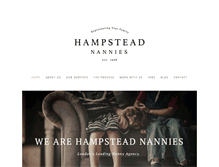 Tablet Screenshot of hampsteadnannies.co.uk